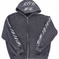 Zipper Grey/ White