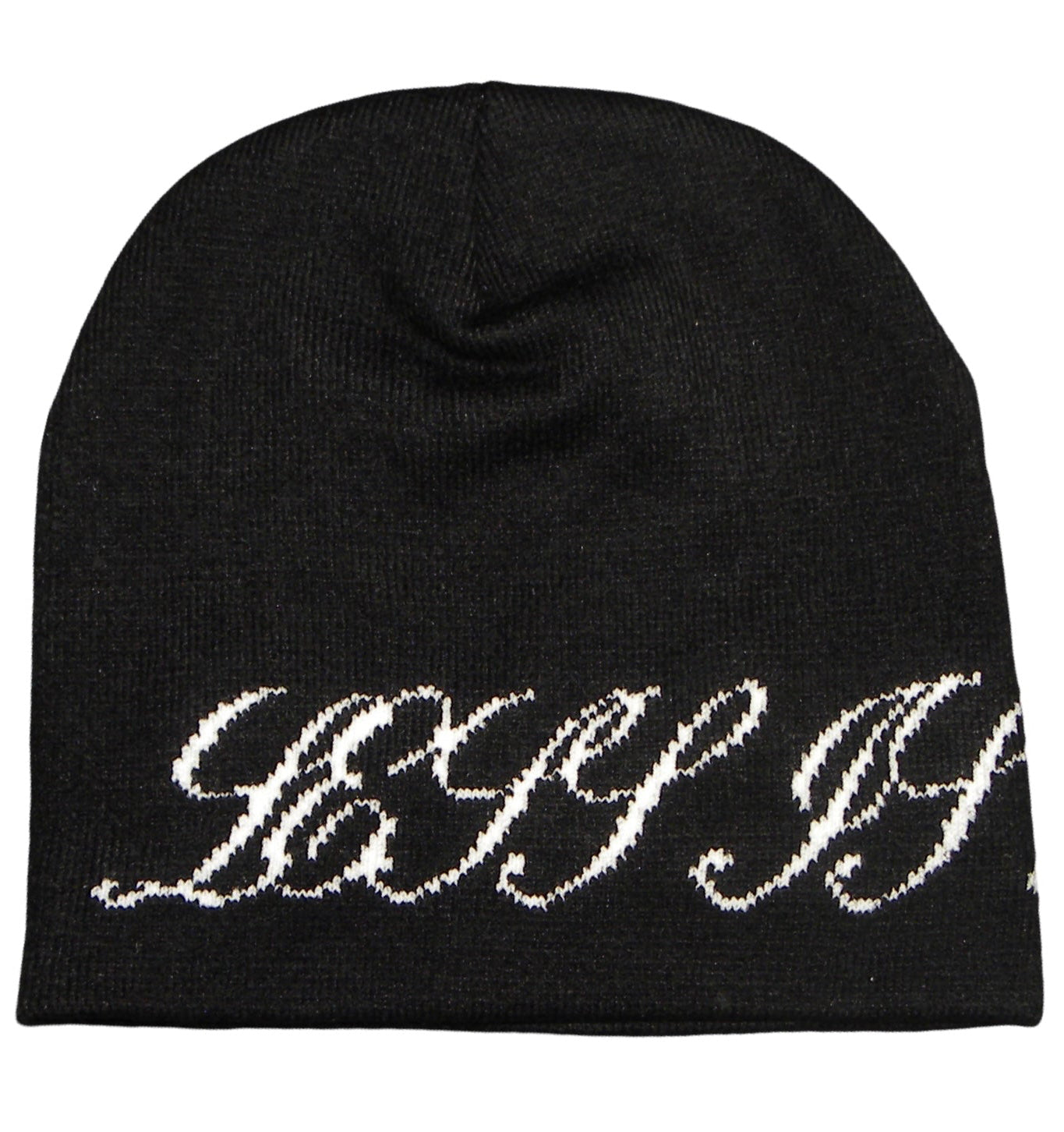 Black LESS IS MORE Beanie